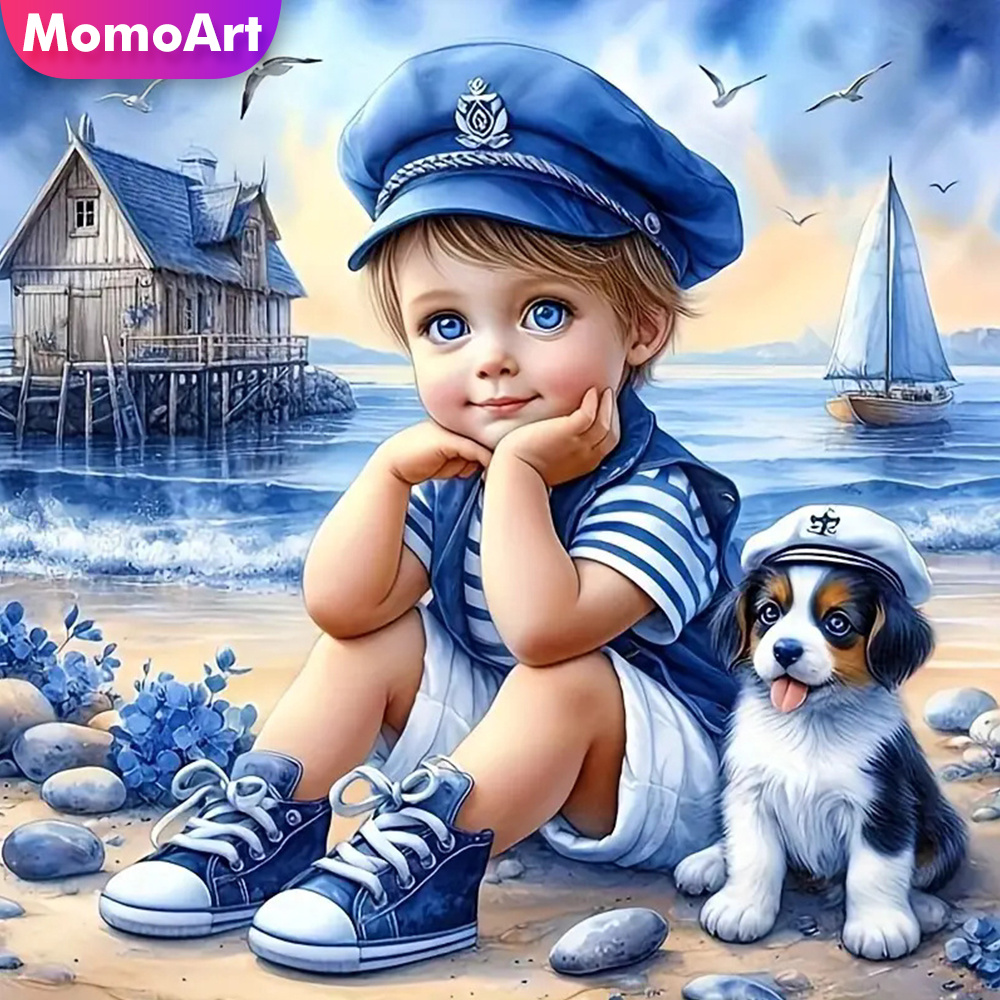 Home Improvement Kids - Momoart lukisan berlian penuh anak laki-laki