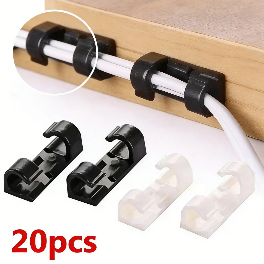 Wall Anchor Plastic - Pengatur Kabel Tanpa Paku, Stiker Dinding,