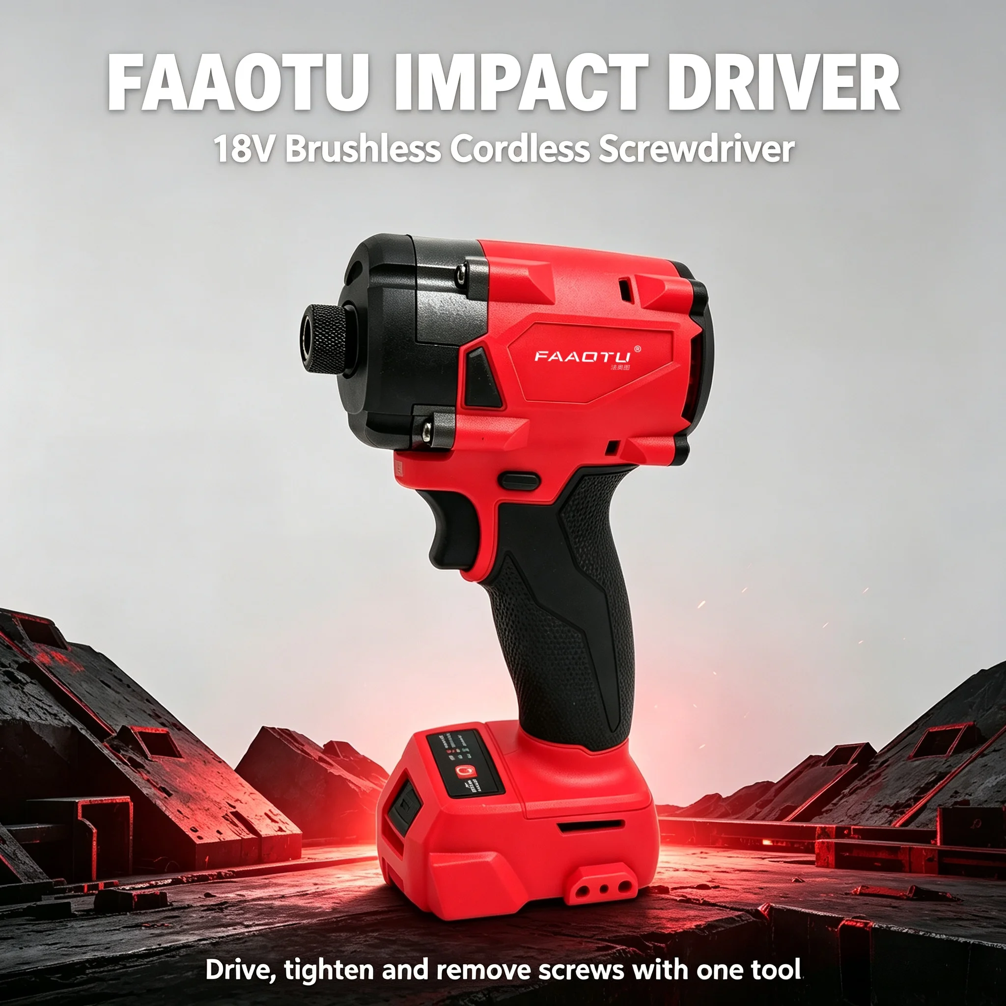 Home Improvement Usa - FAAOTU Obeng Listrik Tanpa Kabel 18V,