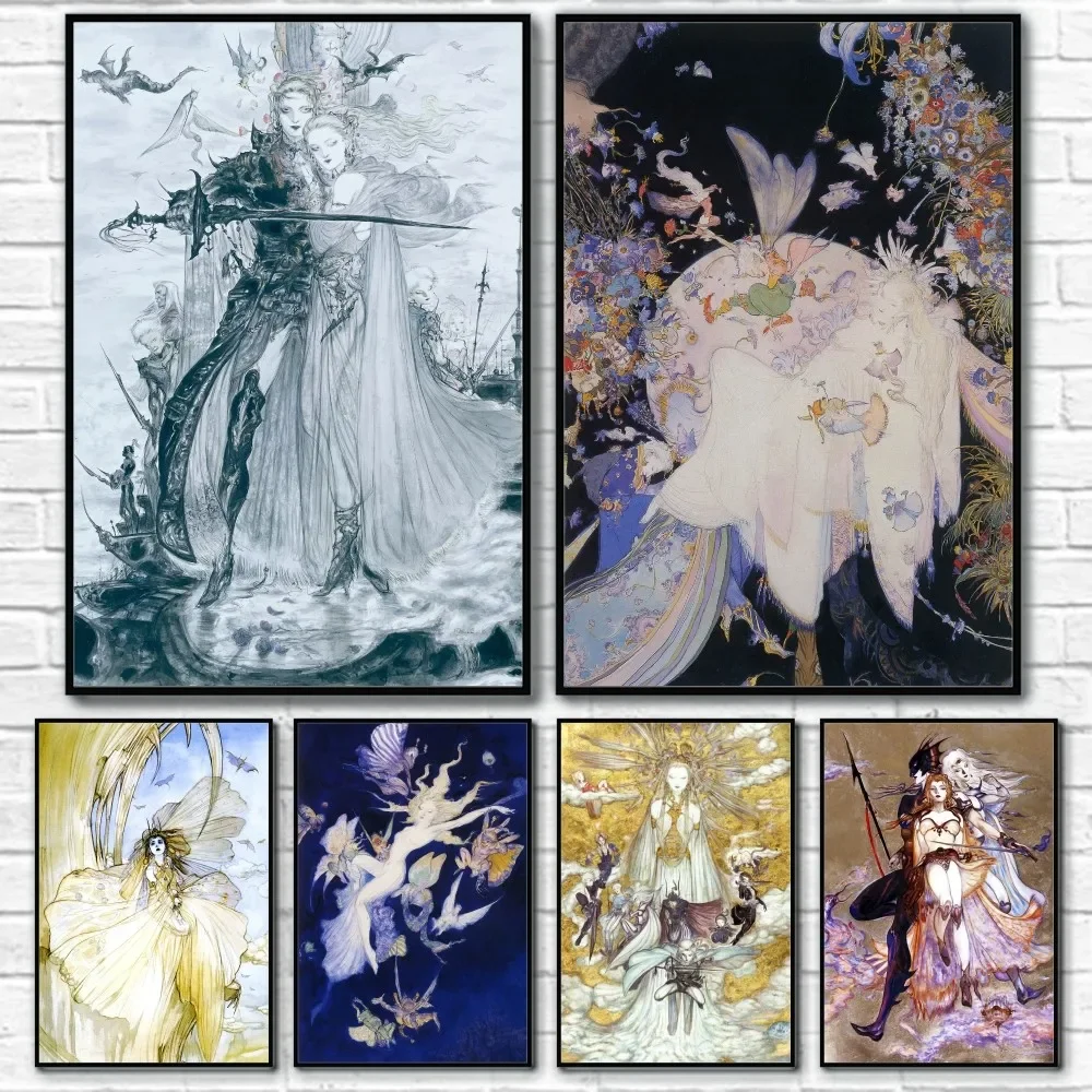 Home Improvement Game - Yoshitaka Amano Final Fantasy Game Poster