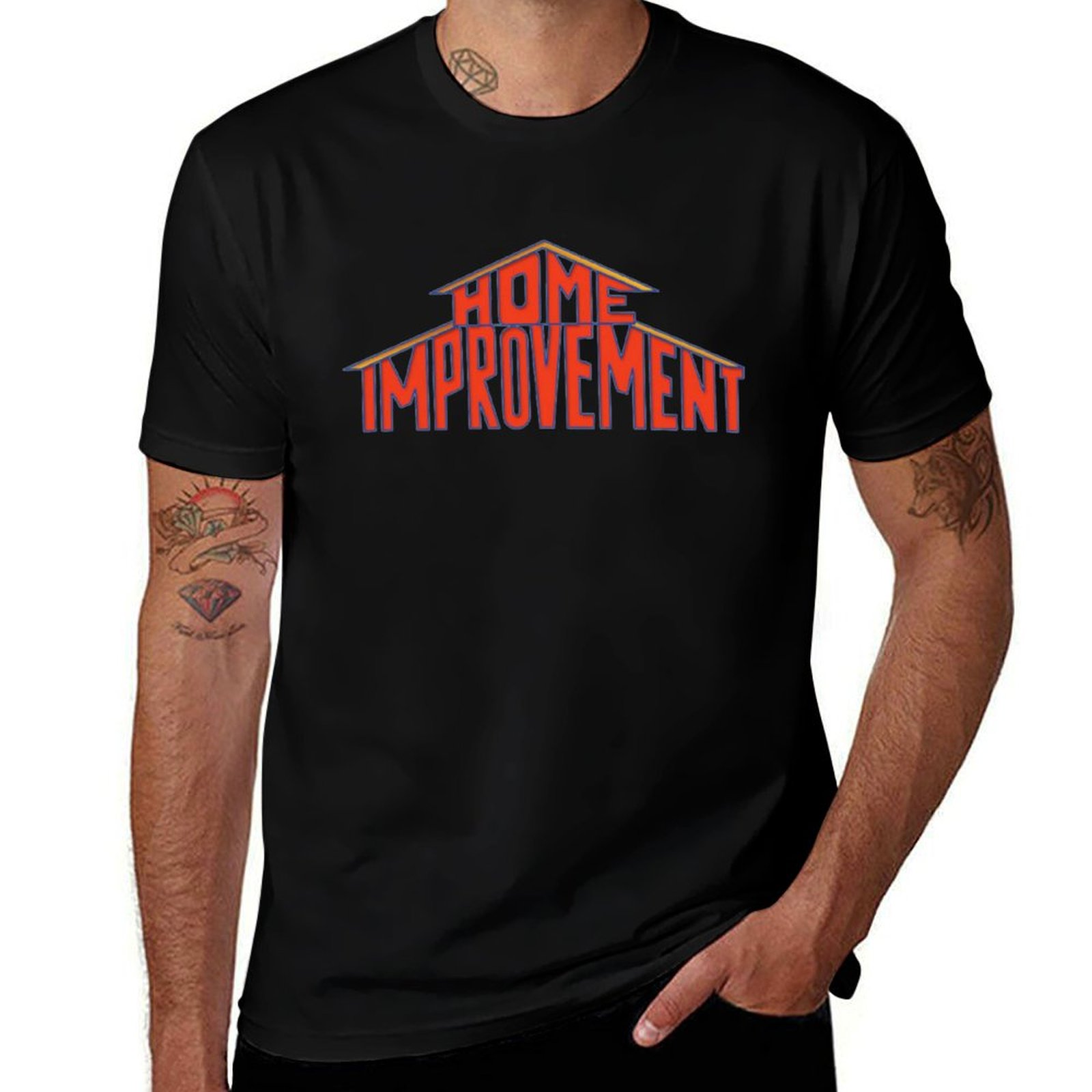 Home Improvement Logo - Kaos Logo Perbaikan Rumah Gaya 90-an,
