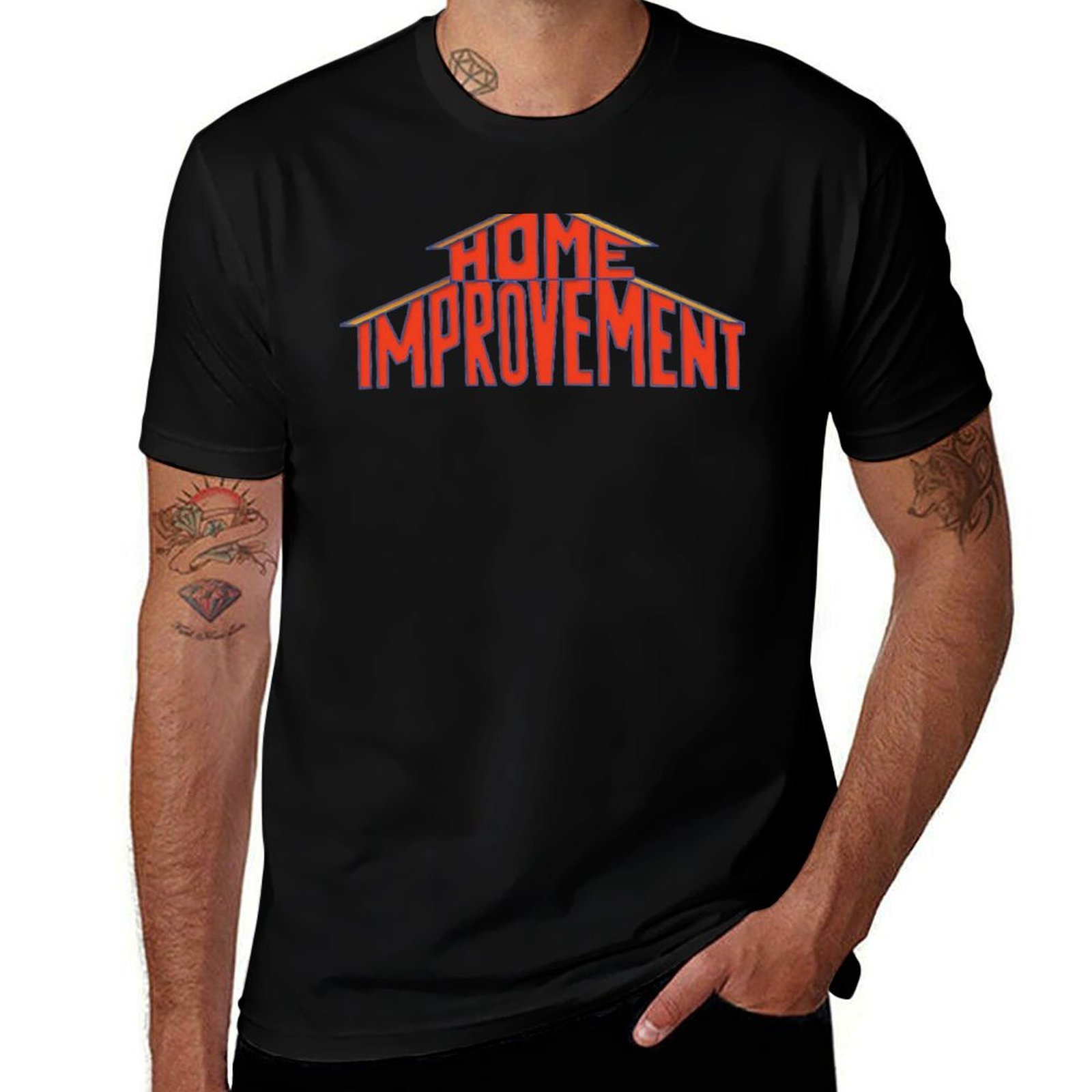 Home Improvement Logo - Kaos Logo Perbaikan Rumah Gaya 90-an,