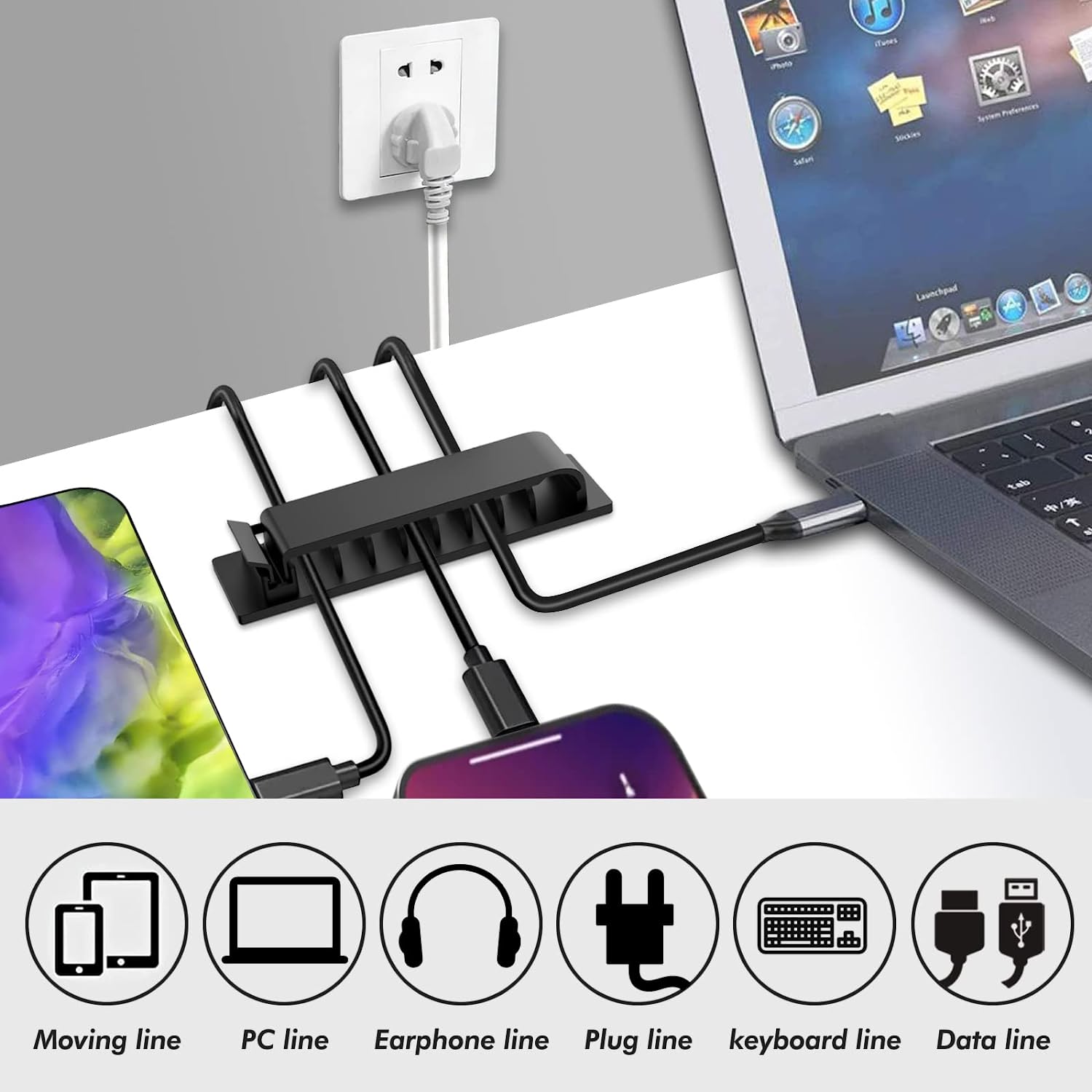Pengatur kabel klip berperekat - Wall Anchor Plastic ulasan dan harga