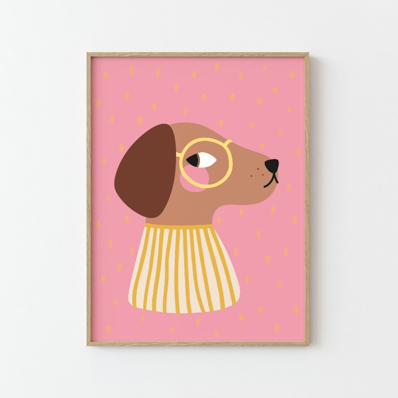 Poster Ilustrasi Hewan Lucu Ka - Home Improvement Kids ulasan dan harga