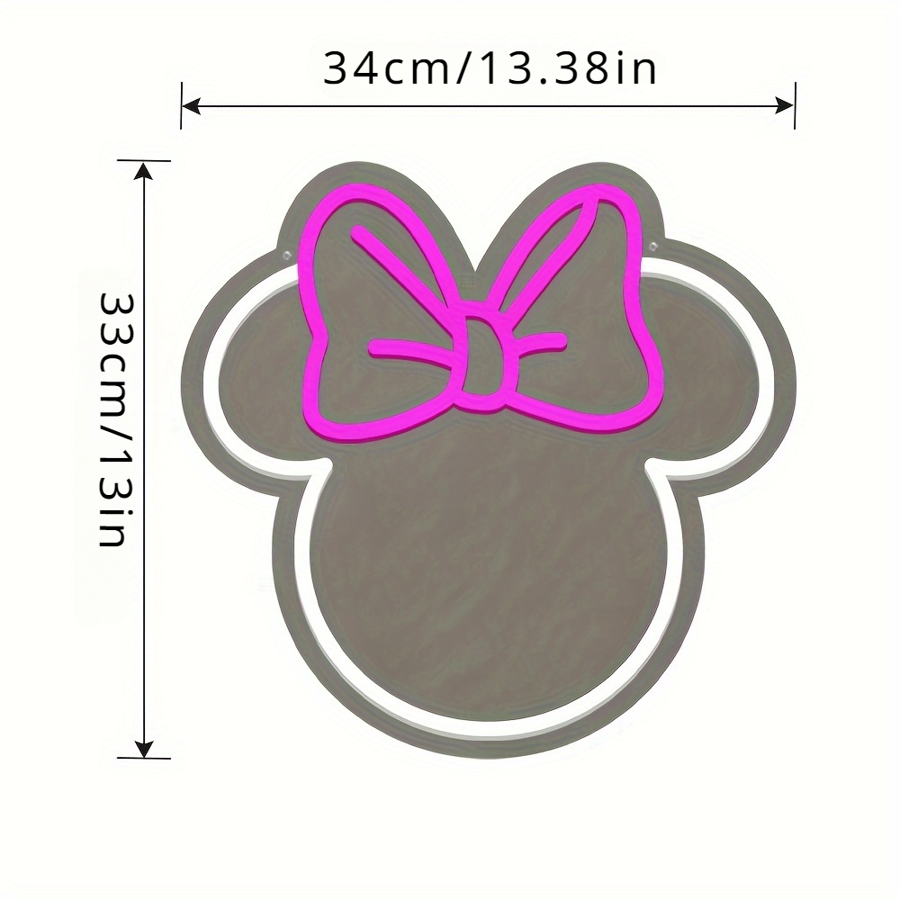Lampu Neon LED Disney Minnie M - Home Improvement Kids ulasan dan harga