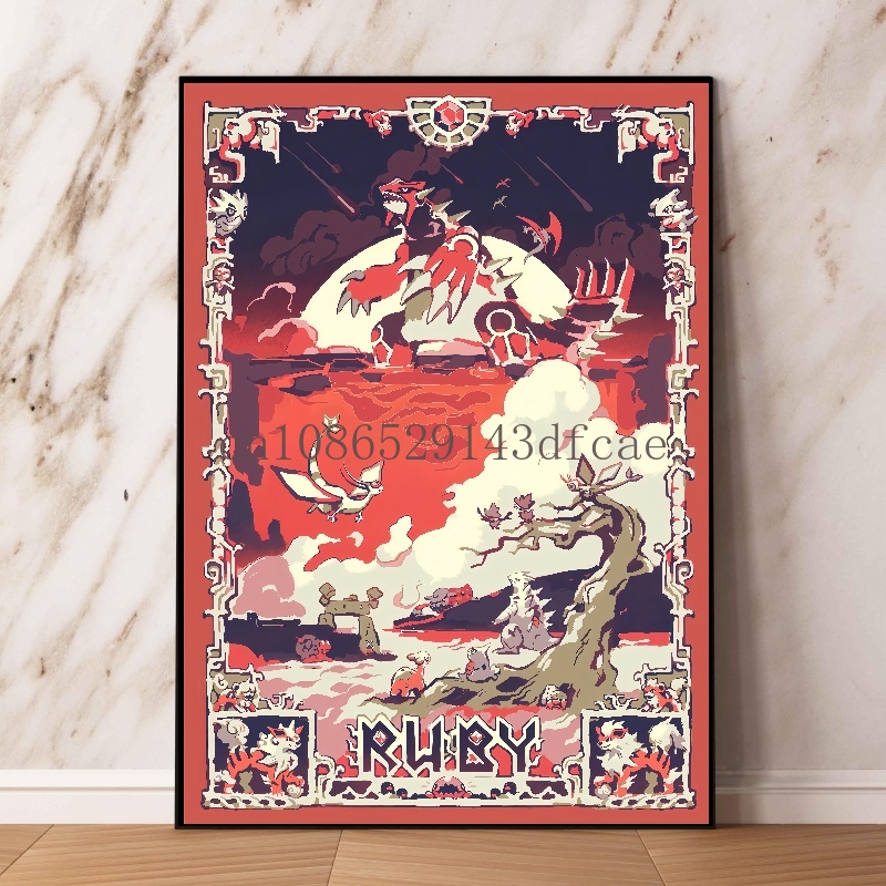 Pokemon Poster kartun Retro to - Home Improvement Kids ulasan dan harga