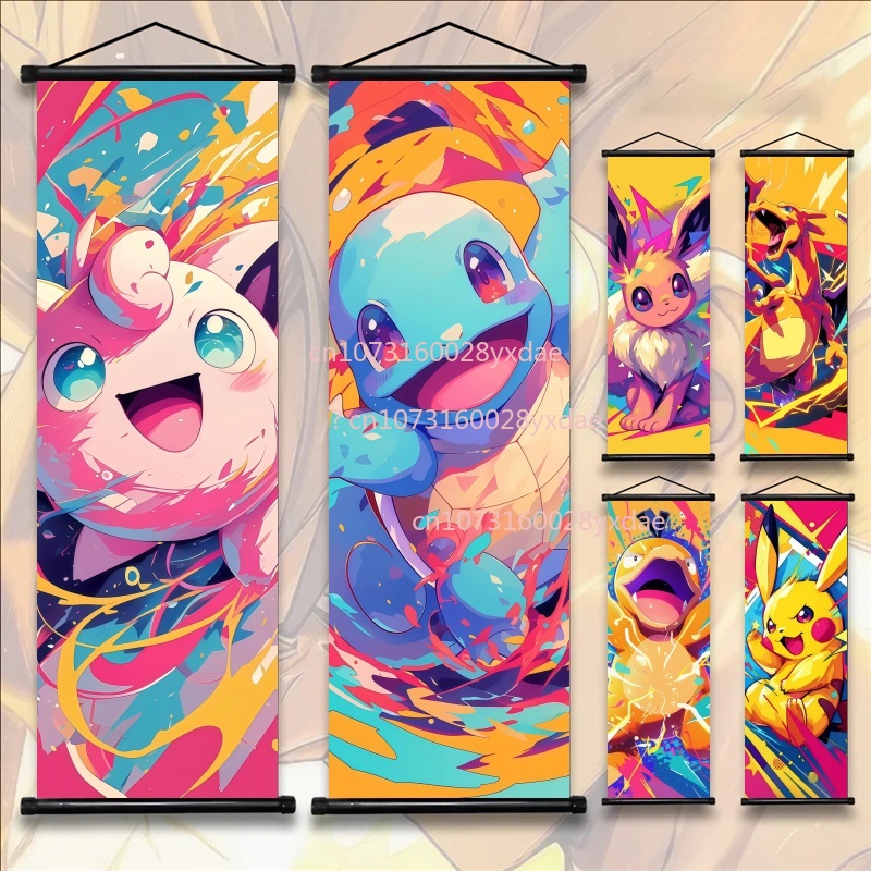 Lukisan Gulungan Anime Pokemon - Home Improvement Kids ulasan dan harga